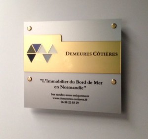 Plaque professionnelle gravée