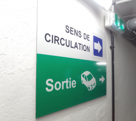 signalétique parking pour hôtel