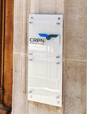 signalétique intérieure et exterieure pour les bureaux CRPN